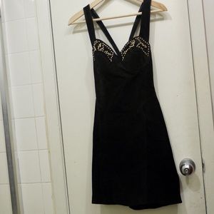 Leather Dress by Firenze Santa Barbara, Vintage!